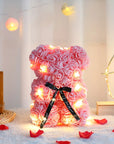 Teddy Rose Flower Bear with Box Romantic Gift